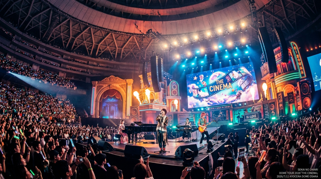 SEKAI NO OWARI DOME TOUR 2026「THE CINEMA」 2026/7/11 京セラドーム大阪のライブレポート