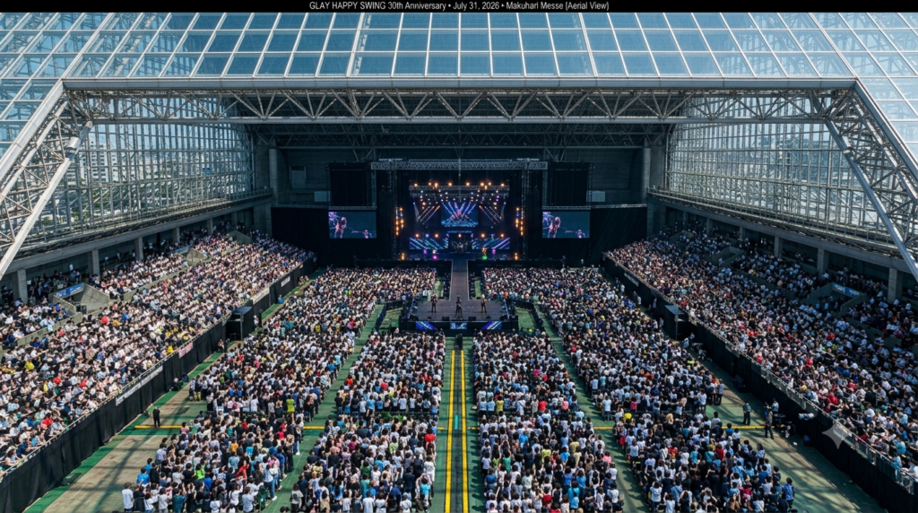 GLAY HAPPY SWING 30th Anniversary GLAY SPECIAL LIVE ~We♡Happy Swing~ Vol.4 2026/7/31 幕張メッセ 国際展示場ホールのライブレポート