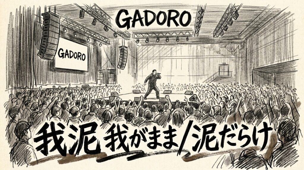 GADORO 我泥　我がまま／泥だらけのスケジュール・キャパ・ホテル予約