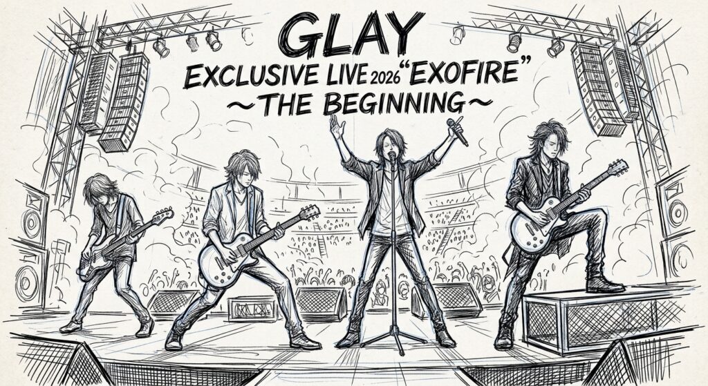 GLAY EXCLUSIVE LIVE 2026 “EXOFIRE” 〜THE BEGINNING〜のスケジュール・キャパ・ホテル予約
