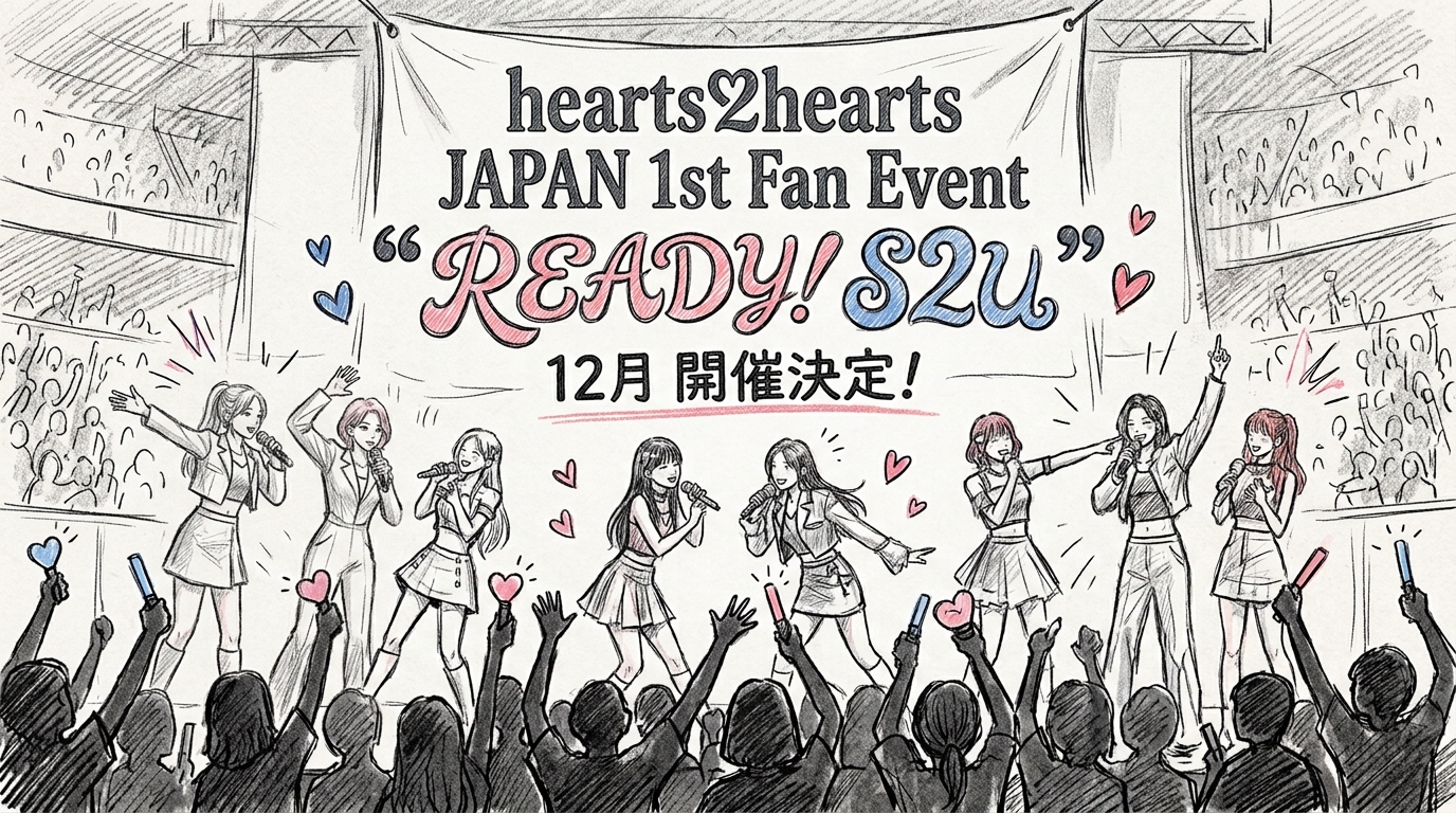 Hearts2Hearts JAPAN 1st Fan Event “READY! S2U”のスケジュール・キャパ・ホテル予約