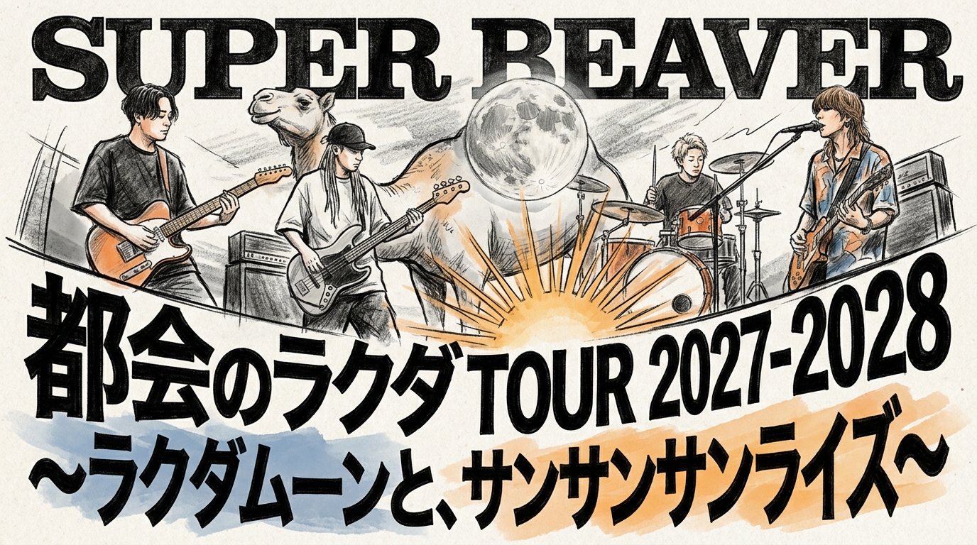 SUPER BEAVER 都会のラクダTOUR 2027-2028〜ラクダムーンと、サンサンサンライズ〜
