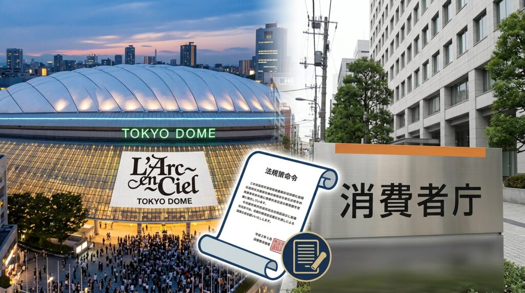 ラルク東京ドーム公演、座席表示で消費者庁が措置命令（2023年）