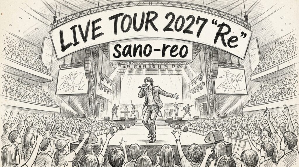 佐野玲於 LIVE TOUR 2027 “Re”のスケジュール・キャパ・ホテル予約