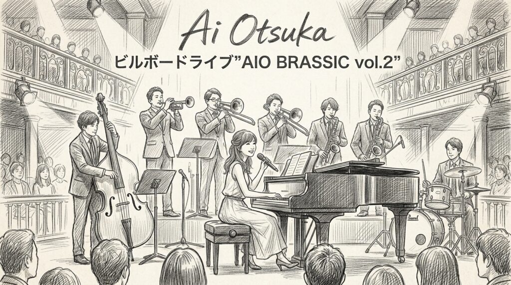 大塚 愛 ビルボードライブ”AIO BRASSIC vol.2”のスケジュール・キャパ・ホテル予約
