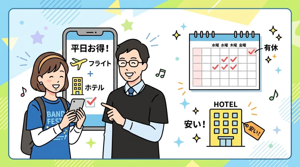 【疑問】平日ライブが増えれば「全業界ハッピー」なんじゃね？遠征費・ホテル・有休のリアルを考えてみた