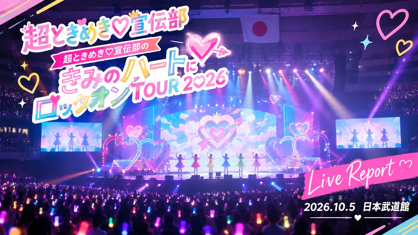 超ときめき♡宣伝部 超ときめき♡宣伝部のきみのハートにロックオンTOUR 2026 2026/10/5 日本武道館のライブレポート